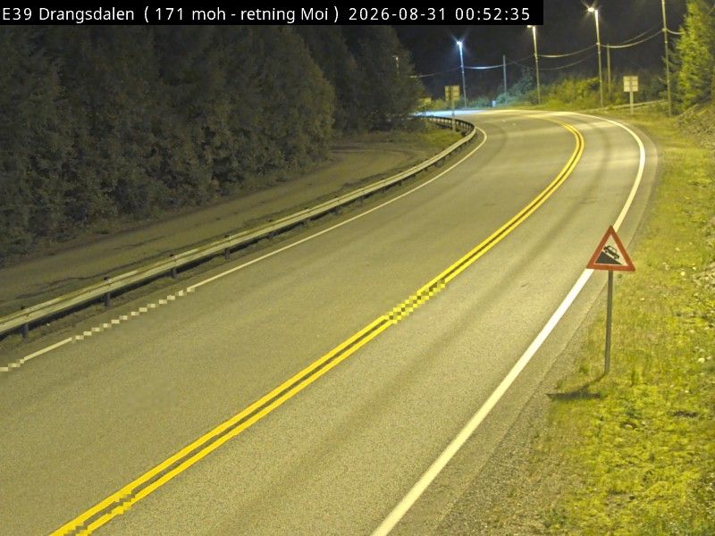 Traffic Cam Eide: E39 Drangsdalen (Moi)