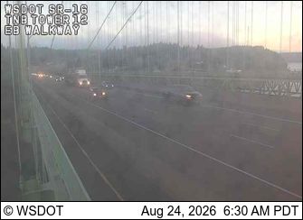 Traffic Cam Wollochet: SR 16 at MP 8.0: TNB WB Walkway