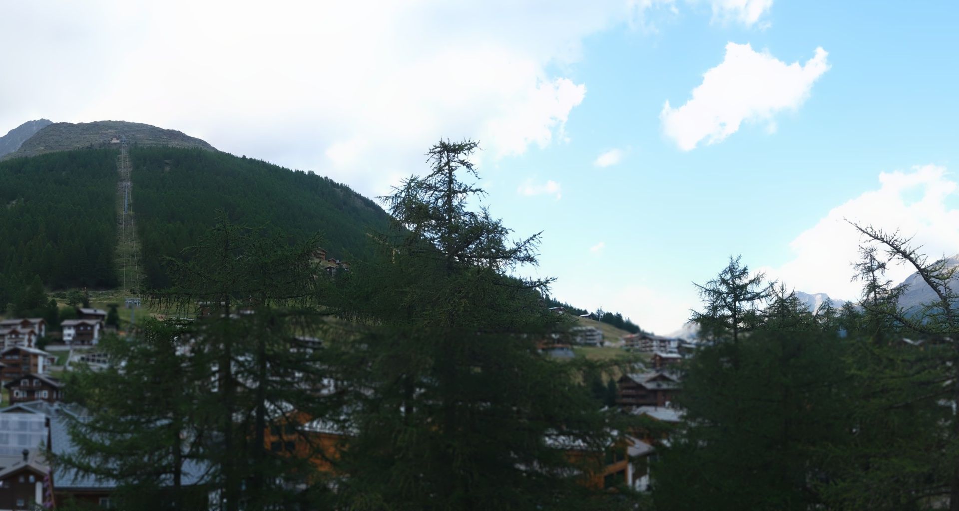 Saas-Fee på dagtid