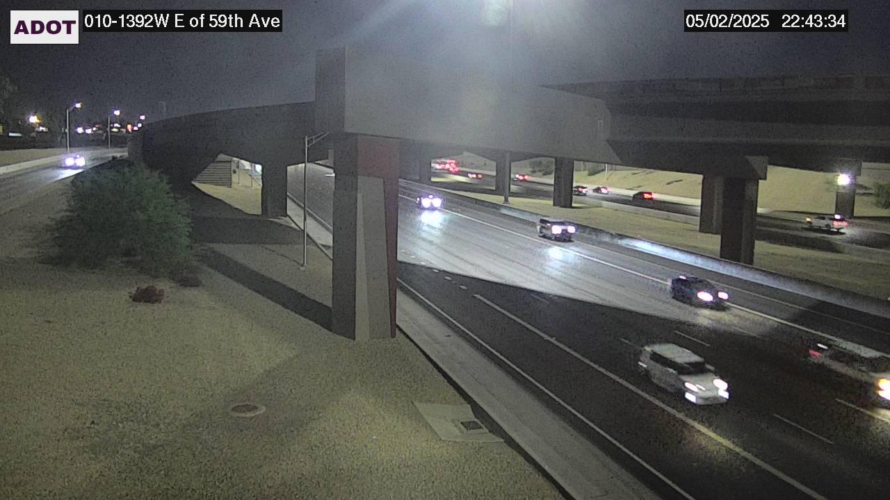 Traffic Cam Phoenix: I-10W and 59th Ave