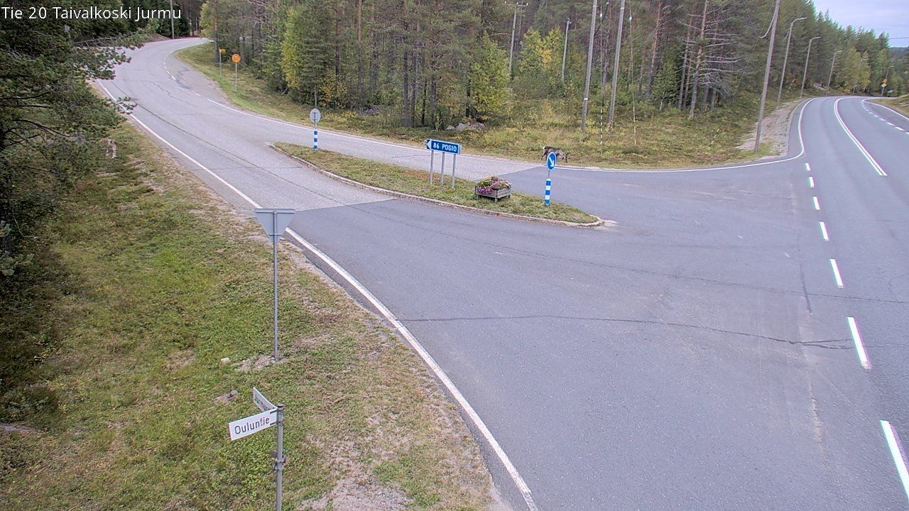Traffic Cam Taivalkoski: Tie - Jurmu - Tie 8610 Posiolle