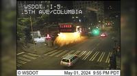 Seattle: I-5 at MP 165.4: 5th Ave/Columbia - Current