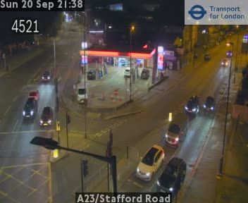 Traffic Cam Croydon: A23/Stafford Road