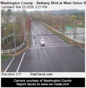 Traffic Cam Durham: Washington County - Bethany Blvd at West Union Rd