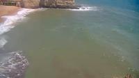 Ultima vista de la luz del día desde Porches: Faro Praia _ Nova