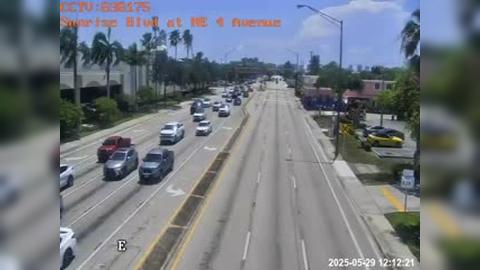Traffic Cam Fort Lauderdale: Sunrise Blvd at NE 4th Avenue