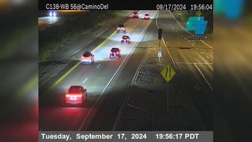 Traffic Cam Torrey Highlands › West: C138) SR-56 : Camino Del Sur