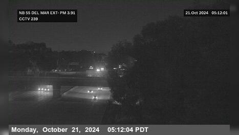 Traffic Cam Costa Mesa › South: SR-55 : Del Mar Avenue Exit