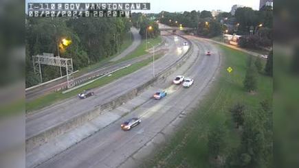 Traffic Cam Spanish Town Historic District: I-110 at Governors Mansion