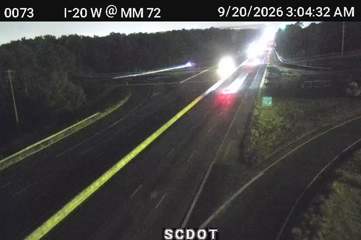 Traffic Cam Jiggs: I-20 W @ MM 72 (Farrow Rd)
