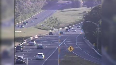 Traffic Cam Southington: CAM - I-84 WB Exit 32 - Rt. 10 (Queen St)
