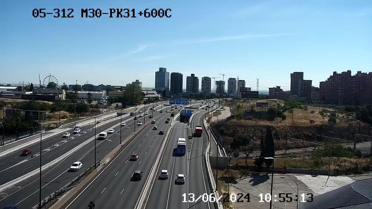 Traffic Cam Castilla: M30 PK31+600 C