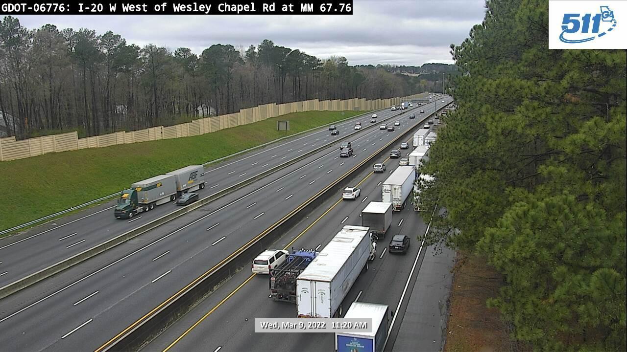 Traffic Cam GDOT-CAM- I-20 E of I-285