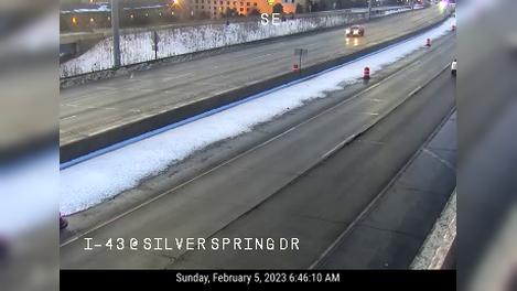 Traffic Cam Madison: I-43 at Silver Spring Dr
