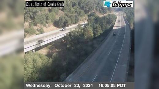 Traffic Cam San Luis Obispo › South: US-101 : North of Cuesta Grade