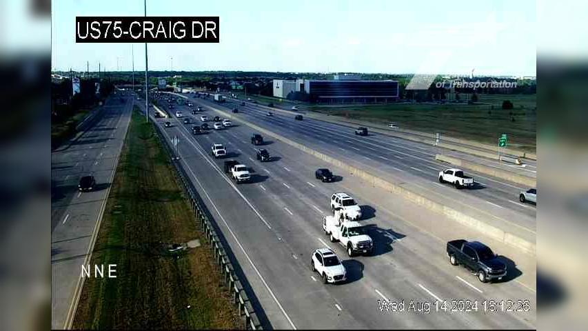 Traffic Cam McKinney › North: US 75 @ Craig Dr