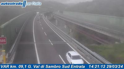 Preview delle webcam di San Benedetto Val di Sambro: VAR km. 09,1 G. Val di Sambro Sud Entrata