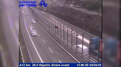 Preview delle webcam di Rapallo: A12 km. 28,0 - itinere ovest