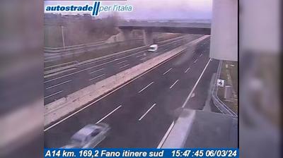 Preview delle webcam di Fano: A14 km. 169,2 - itinere sud
