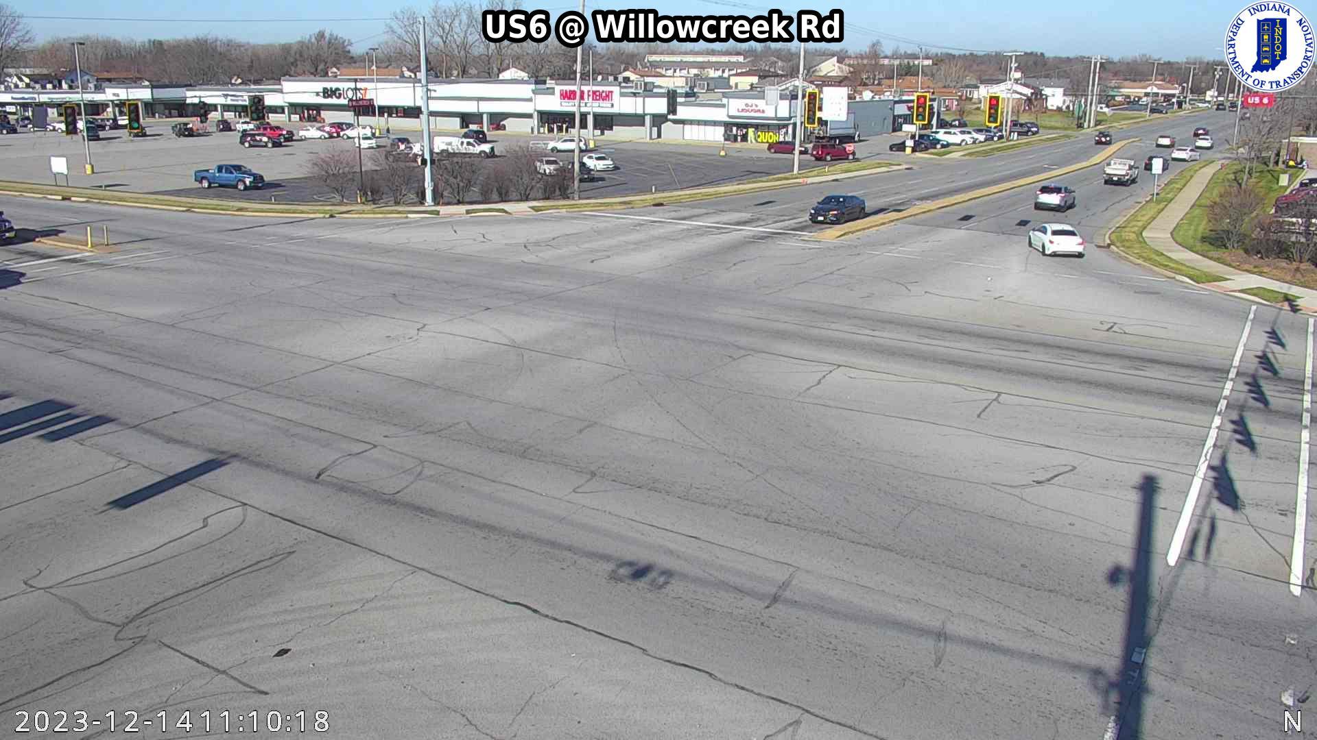 Traffic Cam Portage: SIGNAL: US6 @ Willowcreek Rd