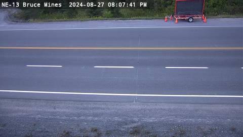 Traffic Cam Bruce Mines: Highway 17 East of Highway 638