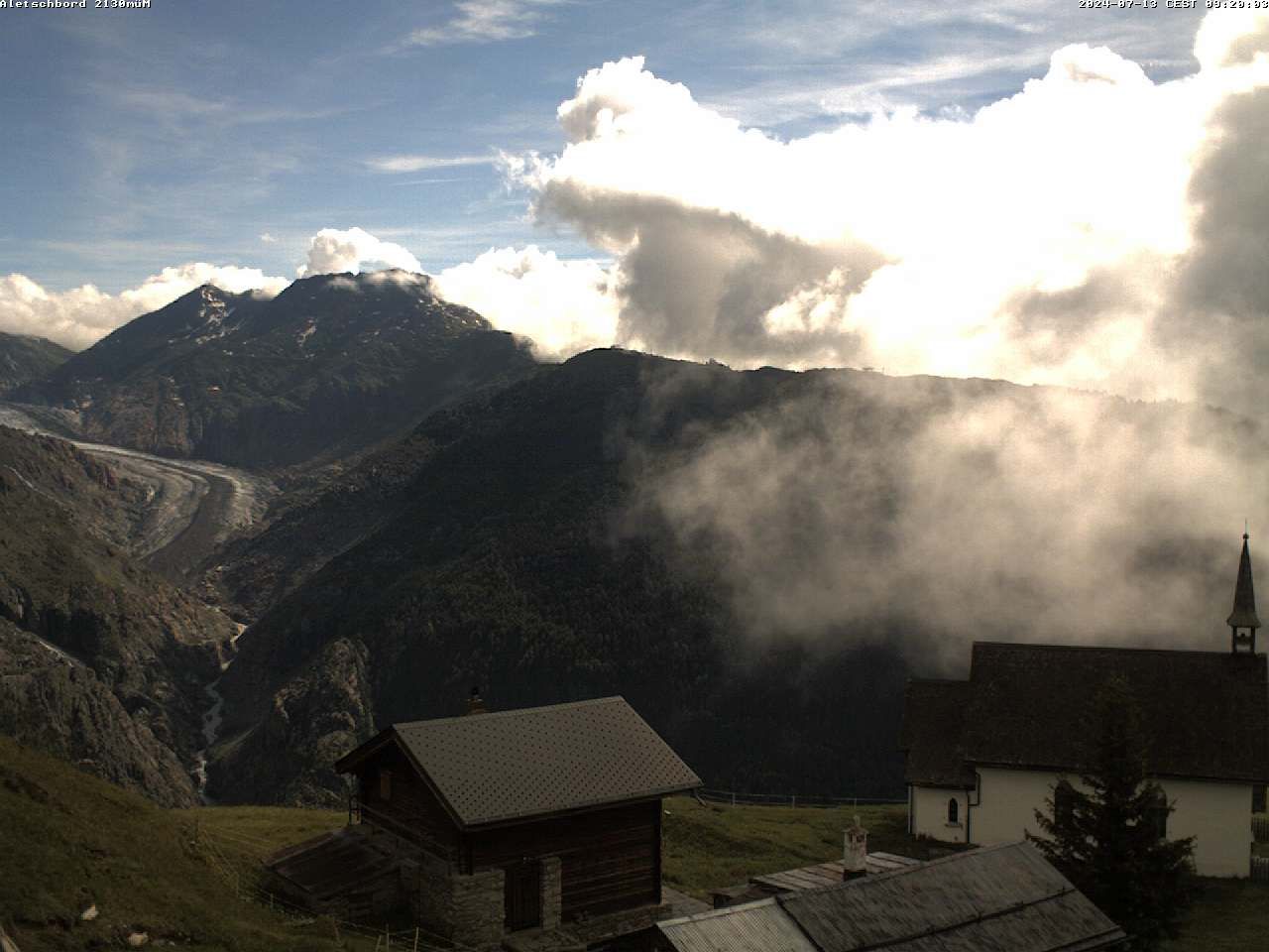 Naters: Belalp Aletschbord auf den grossen Aletschgletscher