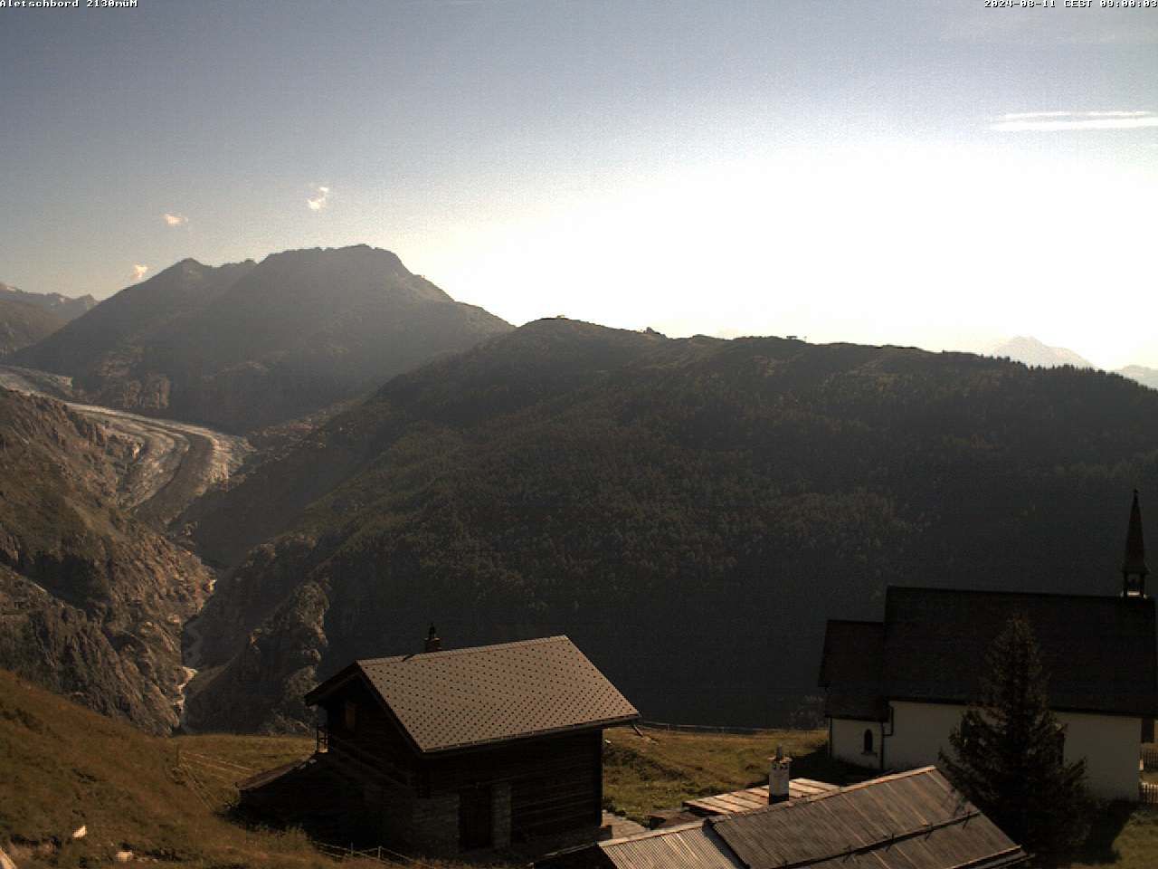 Naters: Belalp Aletschbord auf den grossen Aletschgletscher