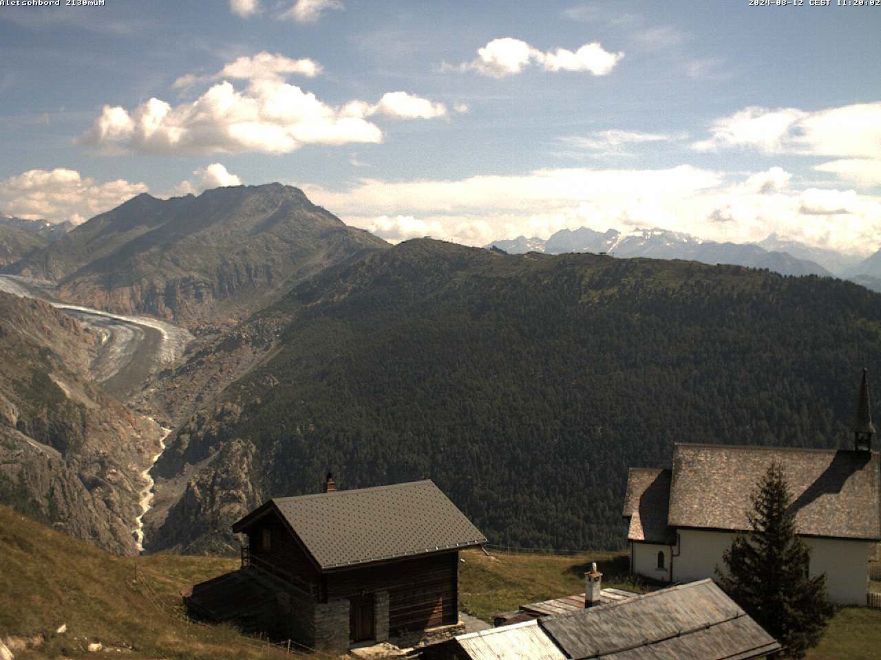 Naters: Belalp Aletschbord auf den grossen Aletschgletscher