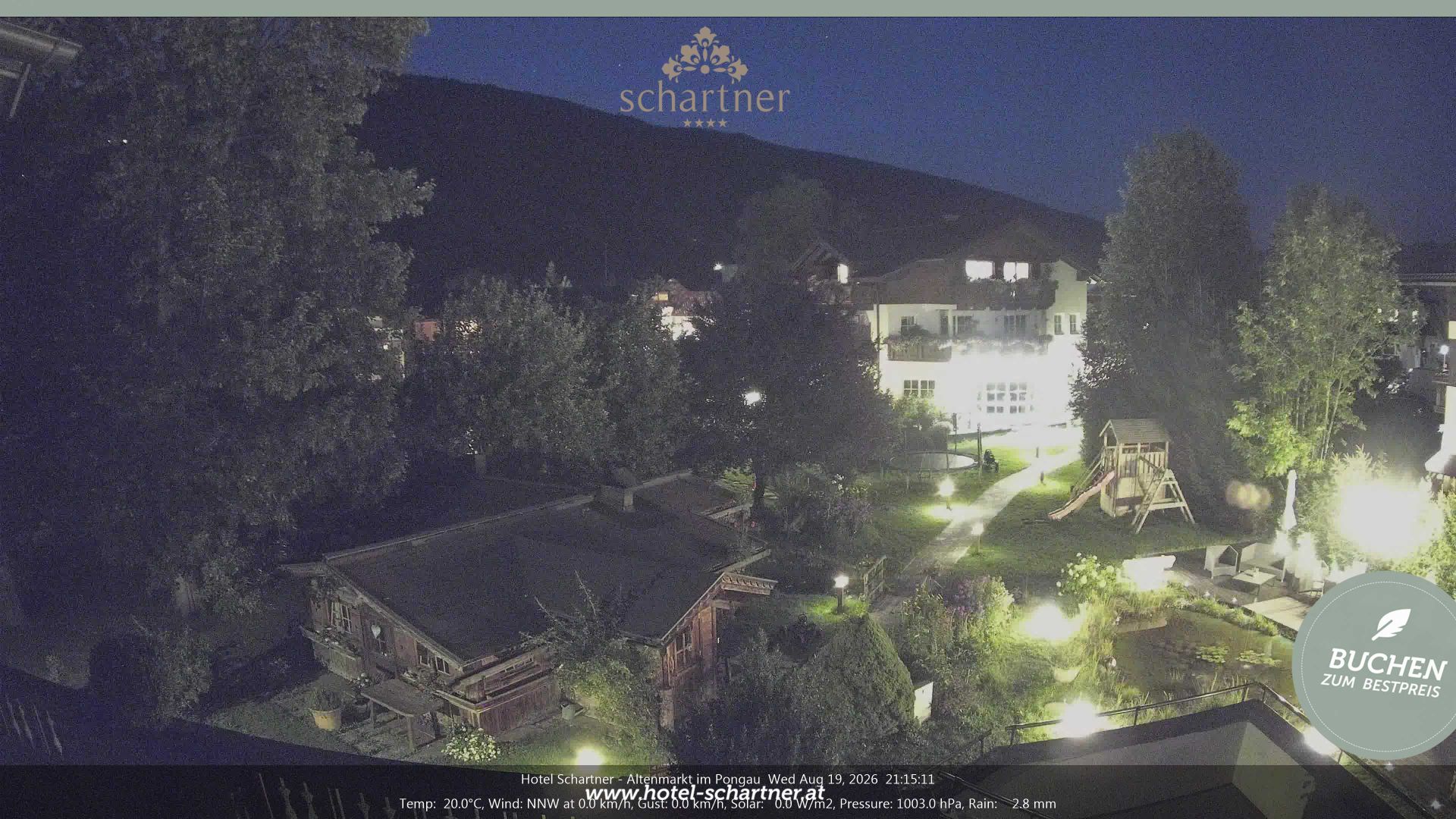Traffic Cam Altenmarkt im Pongau: HOTEL SCHARTNER | Altenmarkt-Zauchensee