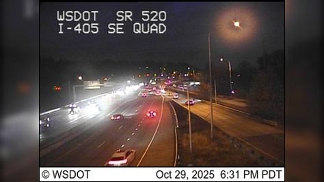 Traffic Cam Bellevue: SR 520 at MP 7: I-405 Interchange