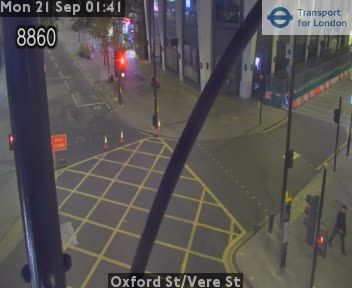 Traffic Cam London: Oxford St/Vere St