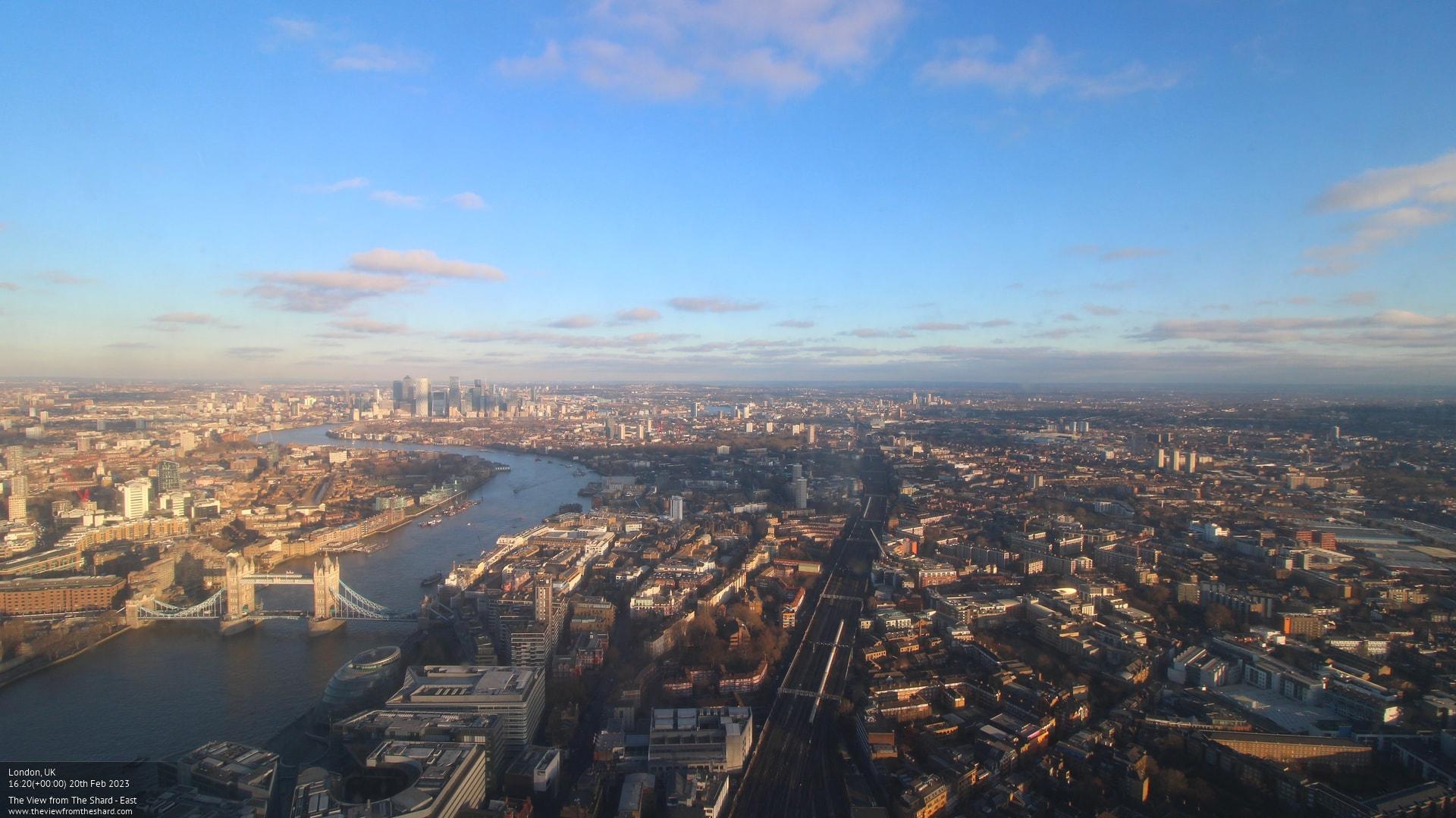 The Shard - view East London