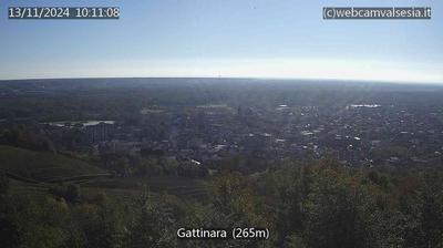 immagine della webcam nei dintorni di Cavaglio d'Agogna: webcam Gattinara