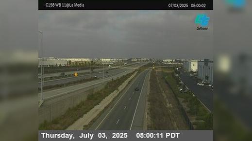 Traffic Cam San Diego › West: C158) I-905 : SR-11 at La Media OFR_T