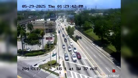 Traffic Cam Miami: US-1 at Southwest 37th Avenue