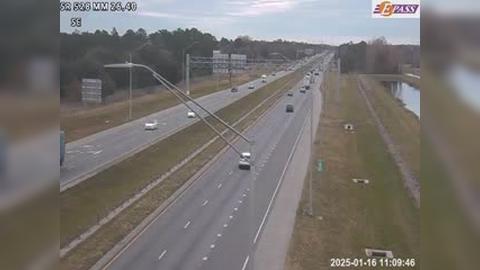 Traffic Cam Wedgefield: SR-528 E of Dallas Toll Plaza