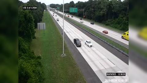 Traffic Cam Jacksonville: I-95 S of I-295 North