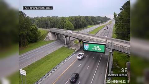 Traffic Cam Gainesville: I-75 @ MM 388.6 - NW 23rd Ave