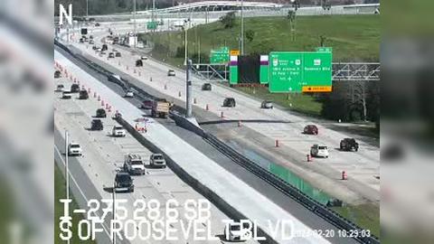Traffic Cam Saint Petersburg: I-275 S of Roosevelt Blvd
