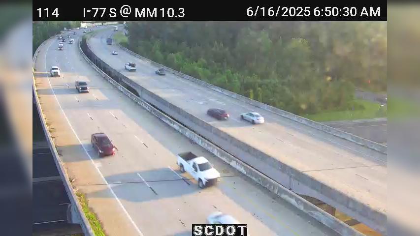 Traffic Cam Columbia: I-77 S @ MM 10.3 (Fort Jackson Blvd)