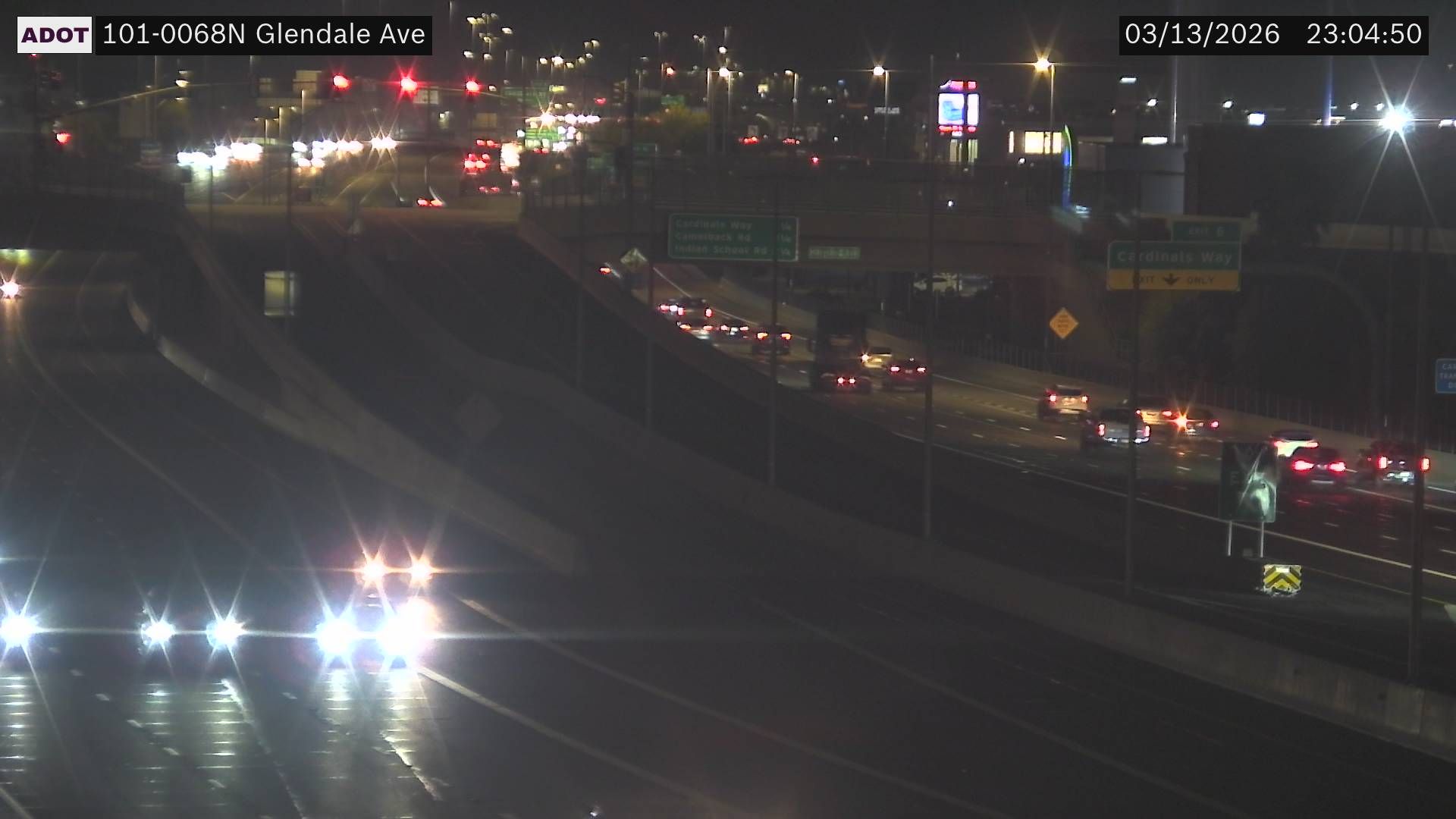 Traffic Cam Youngtown › North: L-101 NB 6.88 @Glendale
