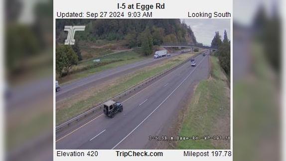 Traffic Cam Coburg: I-5 at Egge Rd