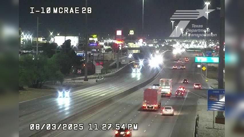 Traffic Cam El Paso › West: I-10 @ McRae