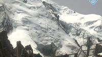 Dernière vue de jour à partir de Les Bossons: Mont Blanc from Aiguille du Midi