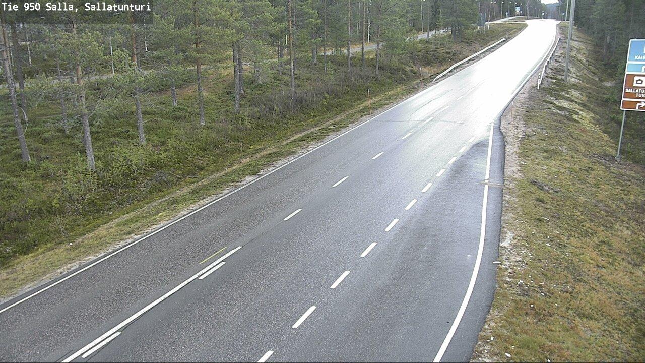 Traffic Cam Salla: Tie 950 - Sallatunturi - Kuusamoon