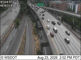 Traffic Cam Seattle: I-5 at MP 167: Mercer St