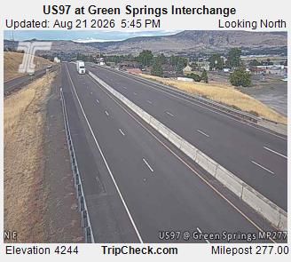 Traffic Cam Klamath Falls: US 97 at Green Springs Interchange