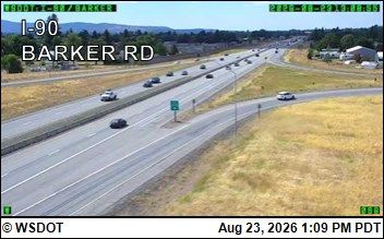 Traffic Cam Liberty Lake: I-90 at MP 293.9: Barker Rd