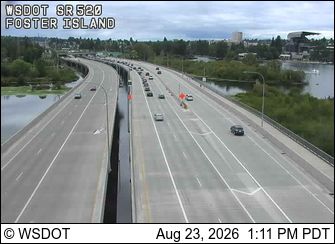 Traffic Cam Seattle: SR 520 at MP 1.6: Foster Island