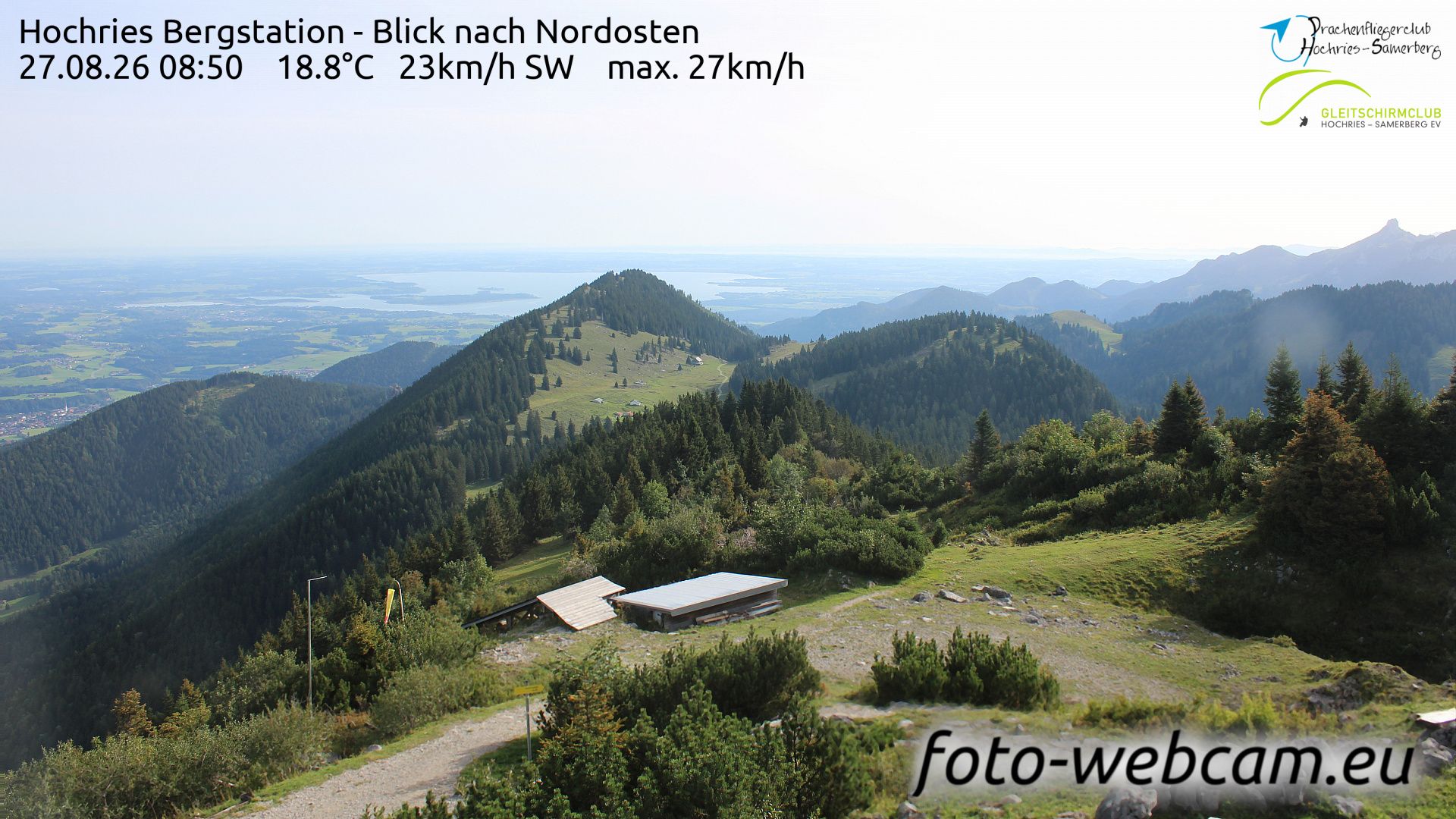 Traffic Cam Hilgen: Hochries Bergstation - Blick nach Nordosten